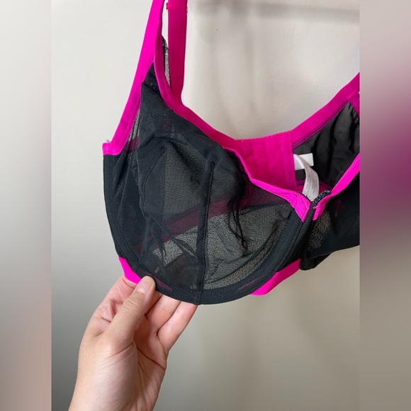 NWOT Cacique Pink and Black Unlined T Shirt Bra - Picture 11 of 12
